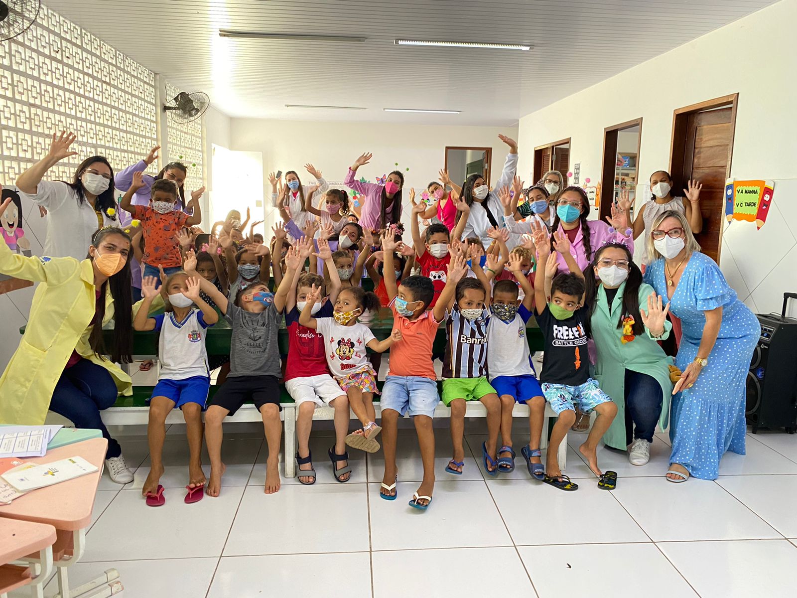 Curso de Enfermagem da Unileão promove ação de educação e saúde para crianças em Juazeiro do Norte