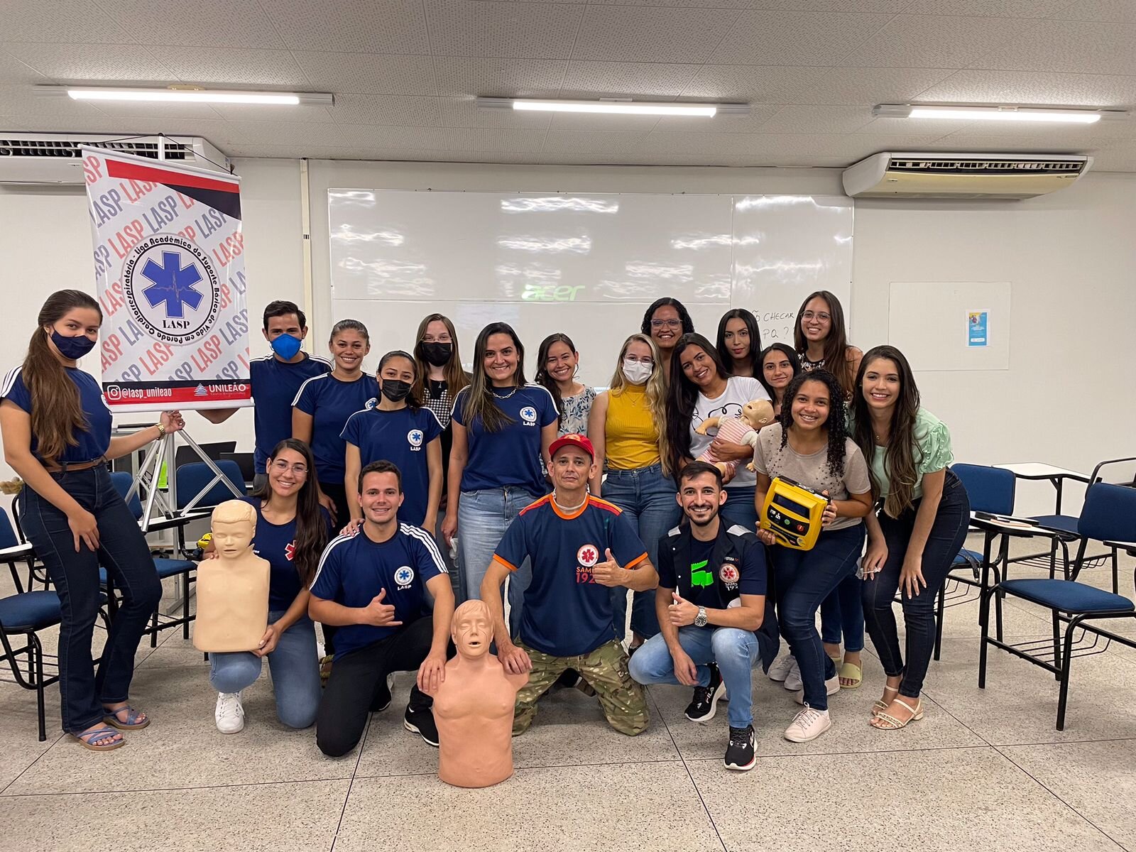 Liga Acadêmica dos alunos da Unileão realiza treinamento em Suporte Básico de Vida