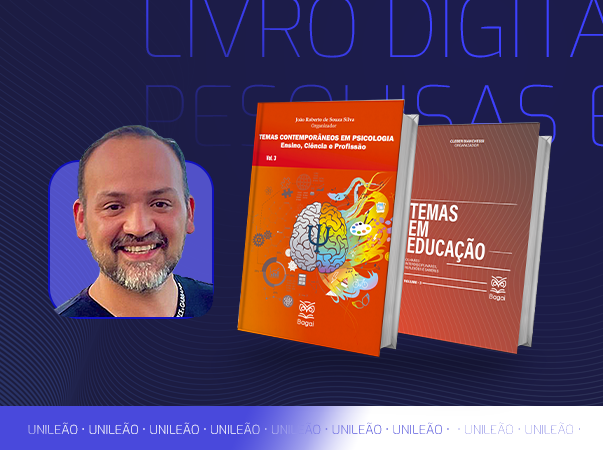 Professor Francisco Francinete Leite Junior (Junior Linhares), do curso de Psicologia, é autor e coautor de dois capítulos em livros em formato físico e digital sobre educação