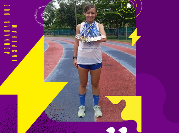 Aluna Atleta da Unileão é campeã de atletismo no Jogos Universitários Cearenses